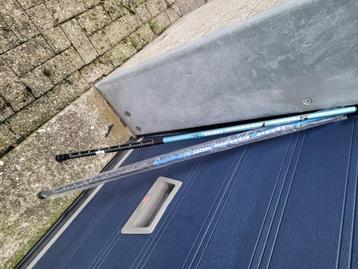 hengels 2 x nieuwe uitschuifbare hengels 4 meter beschikbaar voor biedingen