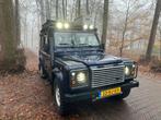 Land Rover Defender 2.5TD5 ST WGN 110 2003 Blauw, Auto's, Zwart, 2495 cc, Blauw, Leder en Stof