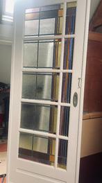 Glas in Lood Schuifdeuren, Ophalen, Gebruikt, 80 tot 100 cm, Binnendeur