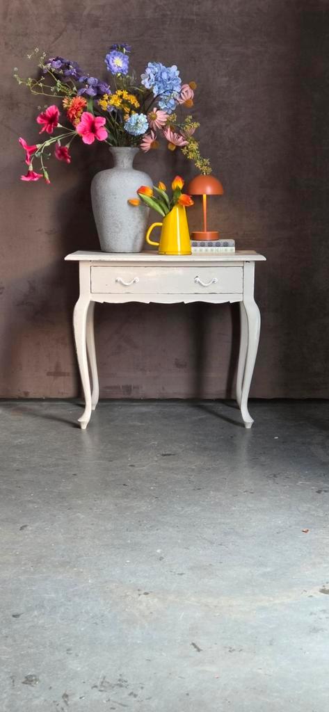 shabby chic vintage sidetable tafel haltafel buro burootje !, Huis en Inrichting, Bureaus, Gebruikt, Ophalen