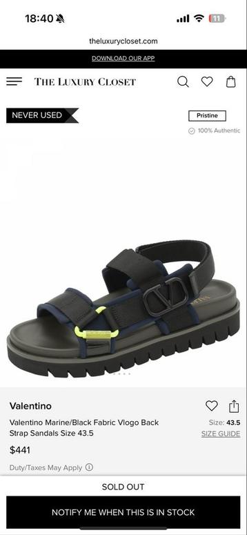Valentino Vlogo Sandalen Maat 41 beschikbaar voor biedingen