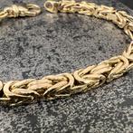 14k gouden armband koningsschakel massief koningsarmband, Sieraden, Tassen en Uiterlijk, Armbanden, Ophalen of Verzenden, Zo goed als nieuw