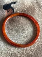 Vintage banglearmband van carneool natuursteen, Ophalen of Verzenden, Zo goed als nieuw, Overige materialen