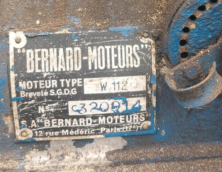 Bernard-Moteurs W112 Motor, Zakelijke goederen, Machines en Bouw | Industrie en Techniek, Ophalen