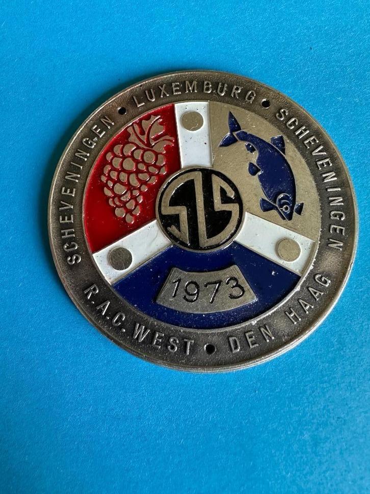 Grille badge SLS Scheveningen Luxemburg 1973 RAC embleem., Verzamelen, Merken en Reclamevoorwerpen, Gebruikt, Overige typen, Ophalen of Verzenden