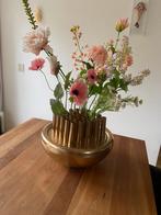 Vaas met zijdebloemen, Huis en Inrichting, Woonaccessoires | Vazen, Overige materialen, Overige kleuren, Ophalen of Verzenden