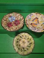 3 Bequet Schalen met Bloemmotief - Puntgaaf, Ophalen of Verzenden
