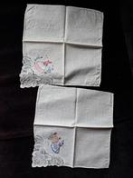 brocante  oude zakdoekjes 2 x, Antiek en Kunst, Ophalen of Verzenden