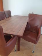 Eettafel met 5 stoelen, Ophalen, Gebruikt