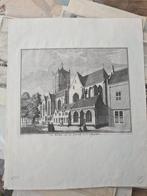 Gravure Jacobikerk Utrecht - 1752, Ophalen of Verzenden