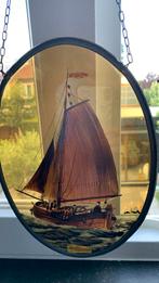 Glas en lood tafereel van een tjalk, Ophalen