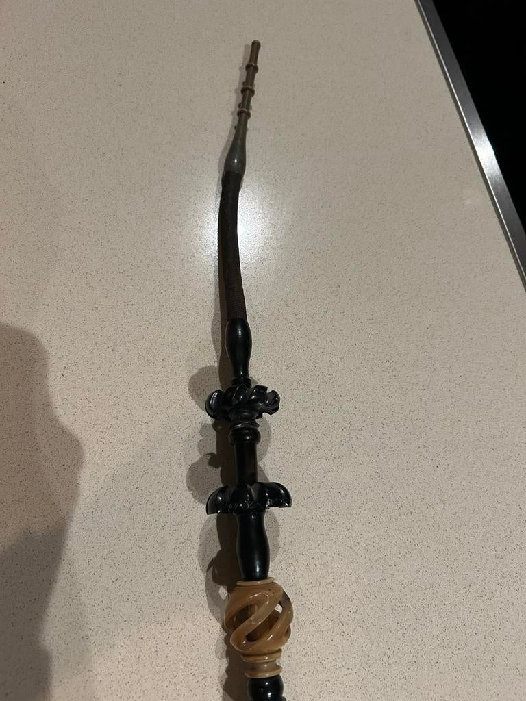 Antieke Duitse pijp met porseleinen beker, Ophalen of Verzenden