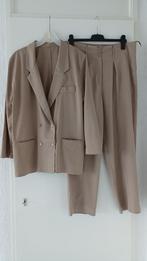 DAMES BROEKPAK MAAT 42/44  (M), Verzenden, Zo goed als nieuw, Maat 42/44 (L), Beige