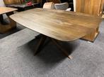 Tafel deens ovaal 200x100 notenhout matrixpoot hoge korting, Huis en Inrichting, Tafels | Eettafels, Ophalen, 100 tot 150 cm, Vijf personen of meer