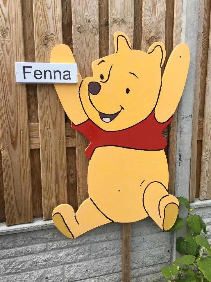 Geboortebord Winnie Poeh meisje jongen goedkoop huren huur, Kinderen en Baby's, Kraamcadeaus en Geboorteborden, Zo goed als nieuw