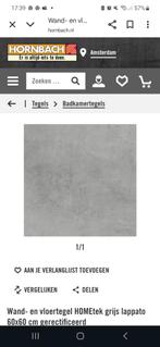 Hometek vloertegels grijs lappato 60x60, Ophalen, 60 cm of meer, Nieuw, Minder dan 5 m²