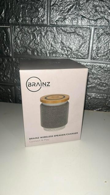 Brainz Wireless Speaker & Draadloze Oplader – Nieuw in Doos! beschikbaar voor biedingen