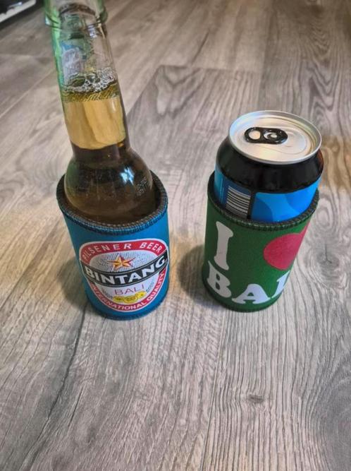 15 Blikjes & Flesjes koelers | houders | Bali & Bintang, Verzamelen, Biermerken, Zo goed als nieuw, Overige typen, Overige merken