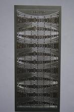 11 st. sierstickers Hartelijk Gefeliciteerd zilverkleur 8793, Hobby en Vrije tijd, Kaarten | Zelf maken, Nieuw, Overige typen