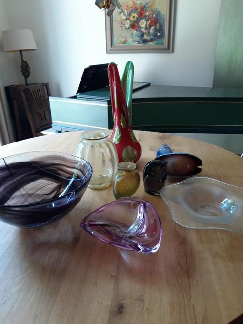 9x glasobjectem, Antiek en Kunst, Antiek | Glas en Kristal, Ophalen of Verzenden