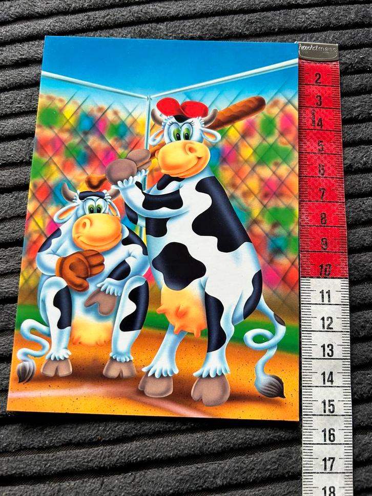 16. Kaart illustr Koe slagbal, Verzamelen, Ansichtkaarten | Themakaarten, Ongelopen, 1980 tot heden, Ophalen of Verzenden