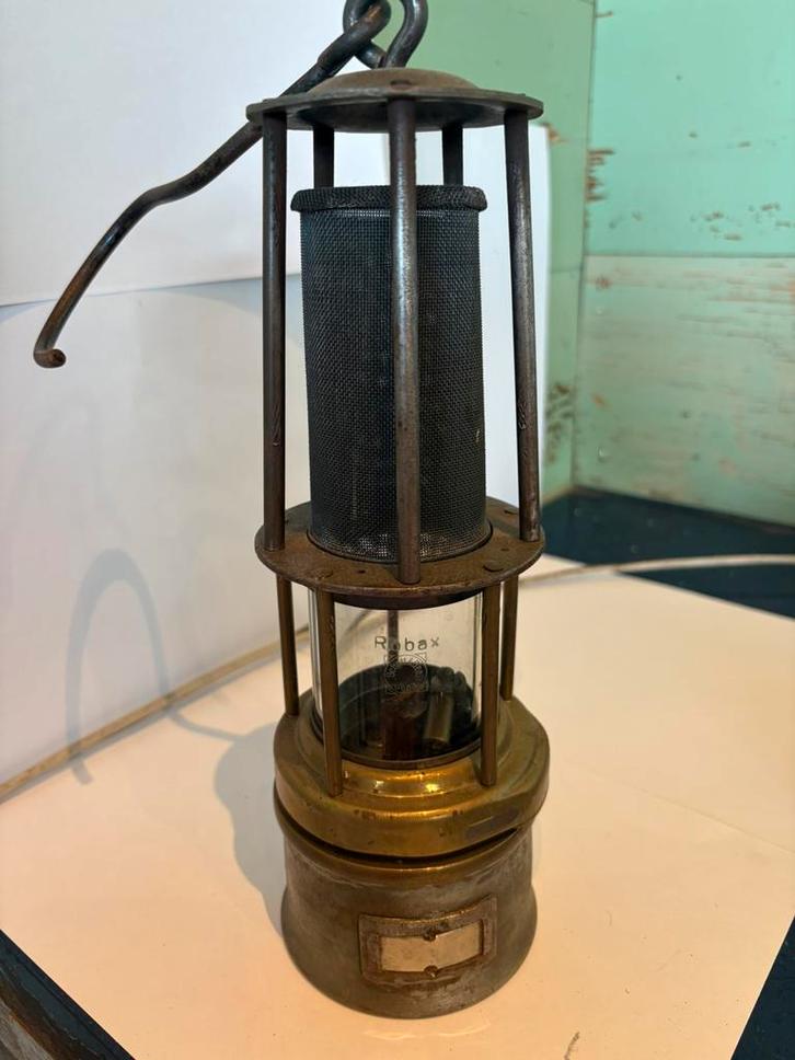 Antieke Mijnlamp – 29 cm – Klassiek Model – Verzamelobject, Antiek en Kunst, Antiek | Lampen, Ophalen of Verzenden