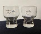 2 Bokma glaasjes NLM City Hopper. Hoogte 8,5 cm., Ophalen of Verzenden, Zo goed als nieuw, Borrel- of Shotglas