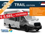 Carado T447 TRAIL 5Jaar garantie 165PK Automaat 5585 KORTING, Chemisch toilet, Standaard zit, Ringverwarming, Ford