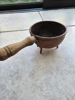 Antieke Koperen pan met Houten Handvat, Antiek en Kunst, Antiek | Koper en Brons, Ophalen of Verzenden, Koper