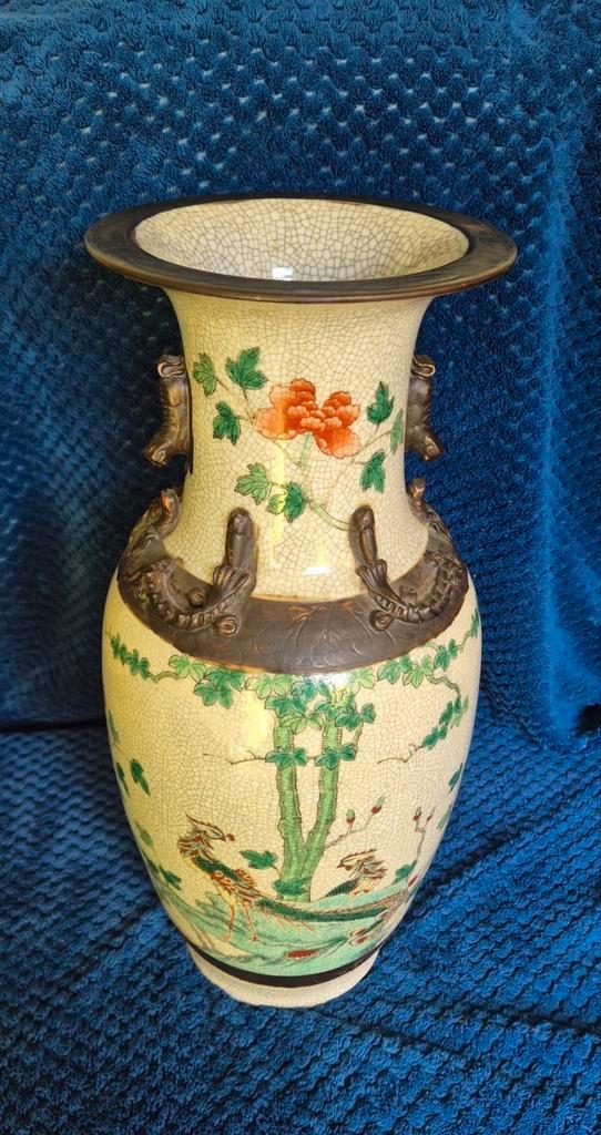 Antieke Chinese Vaas, Famille Rose., Antiek en Kunst, Antiek | Vazen, Ophalen of Verzenden