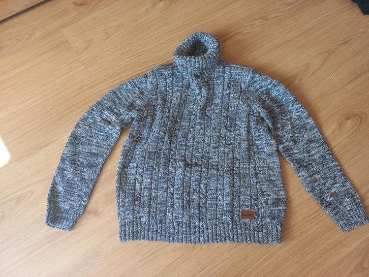 Mooie warme kol-trui merk Oxmo maat xl, Kleding | Dames, Truien en Vesten, Zo goed als nieuw, Grijs, Ophalen of Verzenden