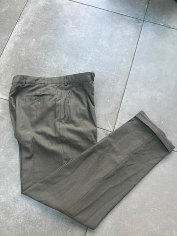 VINTAGE HEREN GRIJS WOLLEN WOL BLEND PANTALON BROEK MAAT 50 beschikbaar voor biedingen