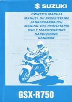 Suzuki GSX R750 handleiding instructieboek (5039z), Ophalen of Verzenden, Suzuki