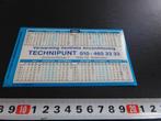 sticker Kalender 1991 Rotterdam TECHNIPUNT Verwarming Venti*, Ophalen, Zo goed als nieuw, Bedrijf of Vereniging