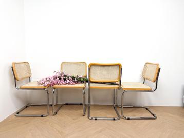 Vintage Marcel Breuer, Cesca stoel, vier stuk webbing beschikbaar voor biedingen