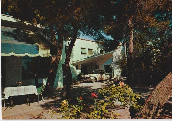 Spanje, Manzanares met auto Simca Vedette Chambord, Verzamelen, Ansichtkaarten | Buitenland, Ongelopen, Spanje, 1960 tot 1980