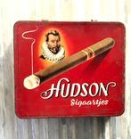 Vintage blikje Hudson Sigaartjes, Ophalen of Verzenden, Gebruikt, Overige