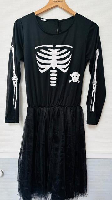Halloween jurk met tule skelet ca mt 158-170 beschikbaar voor biedingen
