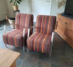 Twee lage fauteuils, Huis en Inrichting, Ophalen of Verzenden, 75 tot 100 cm, 50 tot 75 cm