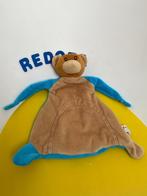 2585 Toi-toys action knuffellap lap beer bruin blauw, Ophalen of Verzenden, Zo goed als nieuw, Beer