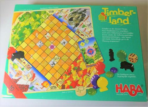 Timberland, familiespel,  HABA, Hobby en Vrije tijd, Gezelschapsspellen | Bordspellen, Zo goed als nieuw, Ophalen of Verzenden