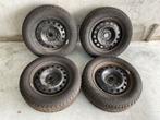 Kia Rio Velgen met Winterbanden 195/65R15, Gebruikt, 15 inch, Banden en Velgen, Personenwagen