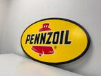 PENNZOIL motor olie oud reclamebord, Verzamelen, Merken en Reclamevoorwerpen, Reclamebord, Gebruikt, PENNZOIL, Ophalen of Verzenden