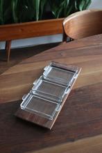 Vintage dienblad van teak hout / retro mid century design 60, Huis en Inrichting, Woonaccessoires | Dienbladen, Ophalen of Verzenden
