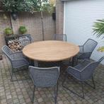 4 seasons outdoor tuinset 6 persoons, Tuin en Terras, Tuinsets en Loungesets, Ophalen of Verzenden, Zo goed als nieuw, Wicker