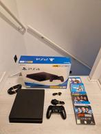 PS4 Slim 500GB + Controller + Games!, Ophalen of Verzenden, Met 1 controller, Slim, 500 GB