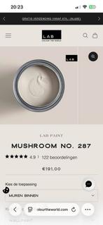 Nieuw! 18,5 Liter Mushroom wall paint van LAB PAINT te koop, Ophalen of Verzenden, Nieuw