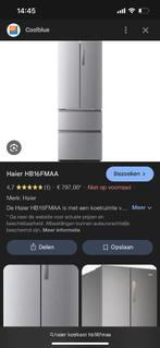 Koelvriescombinatie dubbele deuren 2 vriesladen, Ophalen, 200 liter of meer, 60 cm of meer, Met aparte vriezer