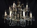 16 lamps kristallen Maria Theresia kroonluchter, Ophalen, Zo goed als nieuw, Glas