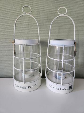 2x Riviera Maison Long Island Hurricane windlicht beschikbaar voor biedingen